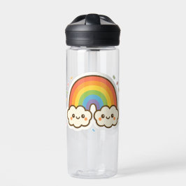 Kleurrijke Kawaii Rainbow Pride Waterfles