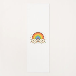 Kleurrijke Kawaii Rainbow Pride Yogamat
