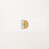 Kleurrijke Kawaii Rainbow Pride Yogamat (Voorkant (horizontaal))
