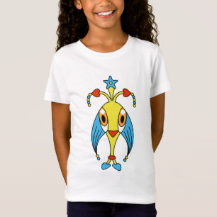 Kleurrijke kawaii schattige cartoon karakter tshir t-shirt