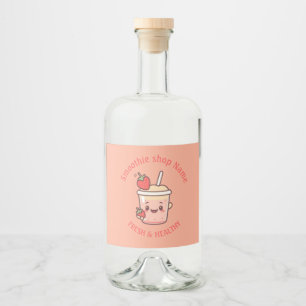 Kleurrijke Kawaii Zoete yoghurt Smoothies fruit Sa Likeurfles Etiket