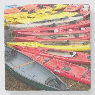 kleurrijke Kayaks Stenen Onderzetter