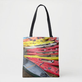kleurrijke Kayaks Tote Bag