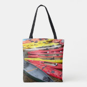 kleurrijke Kayaks Tote Bag (Achterkant)