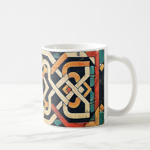 "Kleurrijke Keltische Knoop" Koffiemok