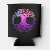 Kleurrijke Keltische levensboom Blikjeskoeler (Voorkant)