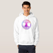 Kleurrijke Keltische levensboom Hoodie (Voorkant volledig)