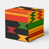 Kleurrijke Kente Favor Box Bedankdoosjes (Achterkant)