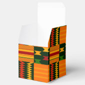 Kleurrijke Kente Favor Box Bedankdoosjes (Geopend)