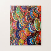 Kleurrijke keramische Bowls-decorvum Legpuzzel (Verticaal)