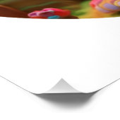 Kleurrijke Keramische Kat Kat Perfect Poster (Hoek)