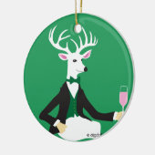 Kleurrijke keramische kerstbal keramisch ornament (Links)