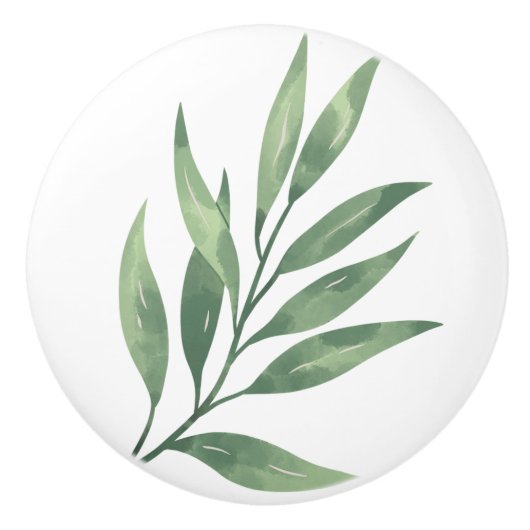 Kleurrijke keramische knoppen blad (Voorkant)