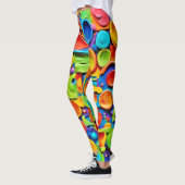 Kleurrijke keramische kunst leggings (Links)