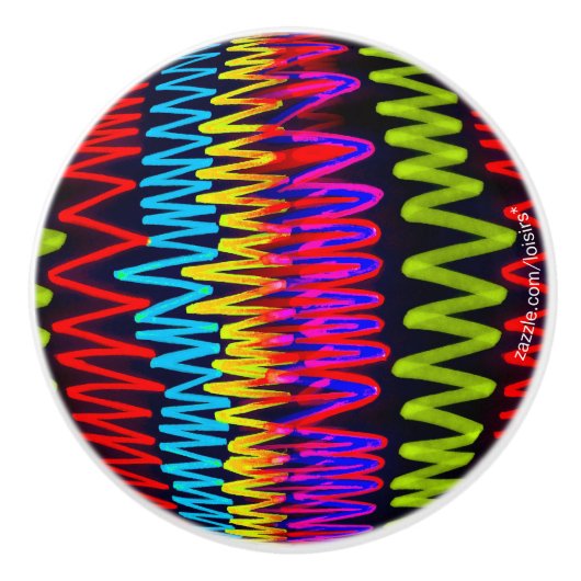 Kleurrijke keramische romp keramische knop (Voorkant)