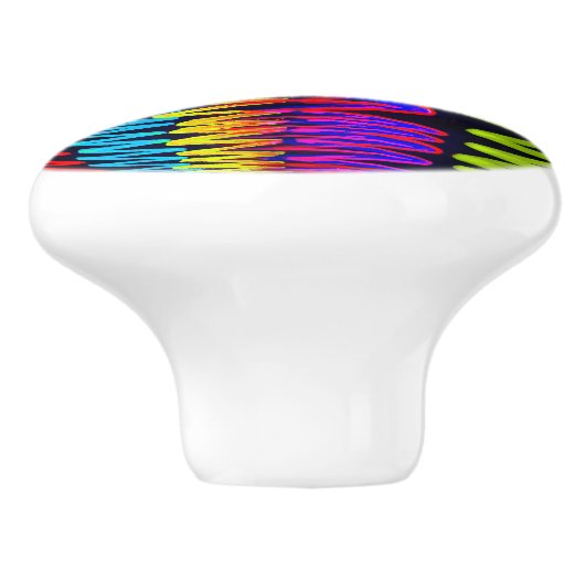 Kleurrijke keramische romp keramische knop (Zijkant)