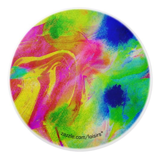 Kleurrijke keramische romp keramische knop (Voorkant)