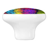 Kleurrijke keramische romp knop (Zijkant)