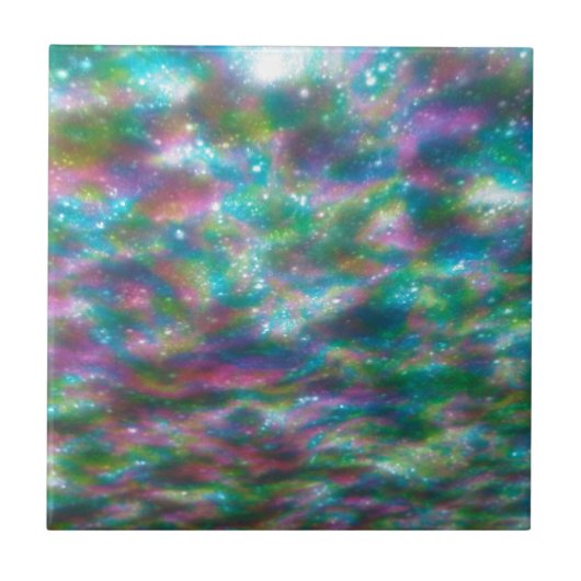 Kleurrijke keramische Tegel Tegeltje (Voorkant)