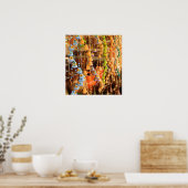 Kleurrijke keramische windmolen op de markt poster (Keuken)