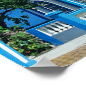 Kleurrijke kerk op het eiland Tahaa in de Poster (Hoek)