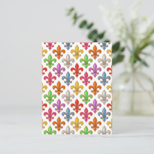 Kleurrijke Kerkermeisjes Bloemen Wit Briefkaart