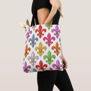 Kleurrijke Kerkermeisjesbloemen Wit Tote Bag