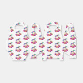 Kleurrijke kersen bedankdoosjes (Uitgevouwen)