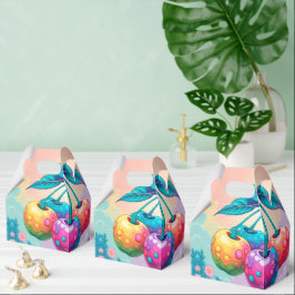 Kleurrijke kersen bedankdoosjes