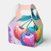 Kleurrijke kersen bedankdoosjes (Achterkant)