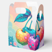 Kleurrijke kersen bedankdoosjes (Geopend)