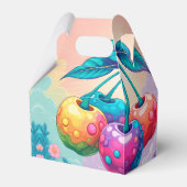 Kleurrijke kersen bedankdoosjes (Voorkant Zijde)