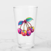 Kleurrijke kersen glas (Voorkant)