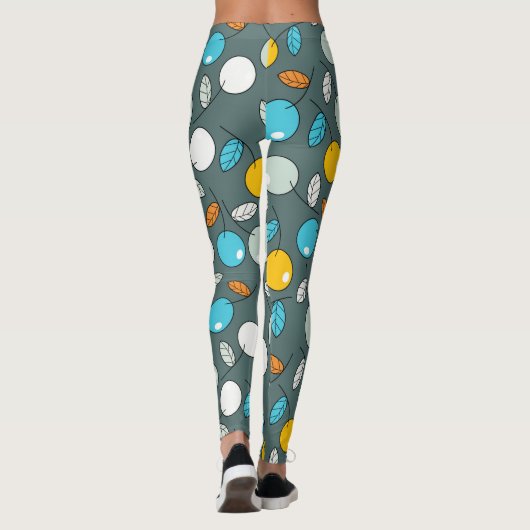 Kleurrijke kersen leggings (Achterkant)