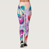 Kleurrijke kersen leggings (Achterkant)