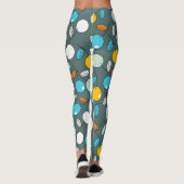 kleurrijke kersen leggings (Achterkant)