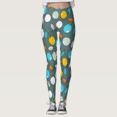 kleurrijke kersen leggings (Voorkant)