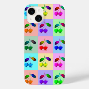 Kleurrijke kersen - Pop kunst Case-Mate iPhone 14 Hoesje