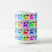 Kleurrijke kersen - Pop kunst Koffiemok (Center)