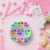 Kleurrijke kersen - Pop kunst Papieren Kommen (Feest)