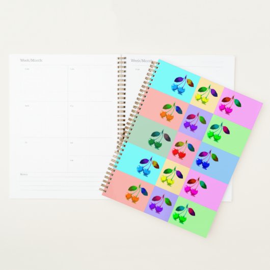 Kleurrijke kersen - Pop kunst Planner (Display)