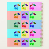 Kleurrijke kersen - Pop kunst Planner (Achterkant)