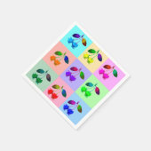 Kleurrijke kersen - Pop kunst Servet (Hoek)