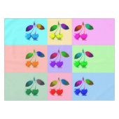 Kleurrijke kersen - Pop kunst Tafelkleed (Voorkant (Horizontaal))