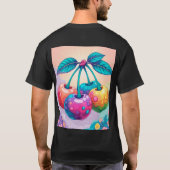 Kleurrijke kersen t-shirt (Achterkant)