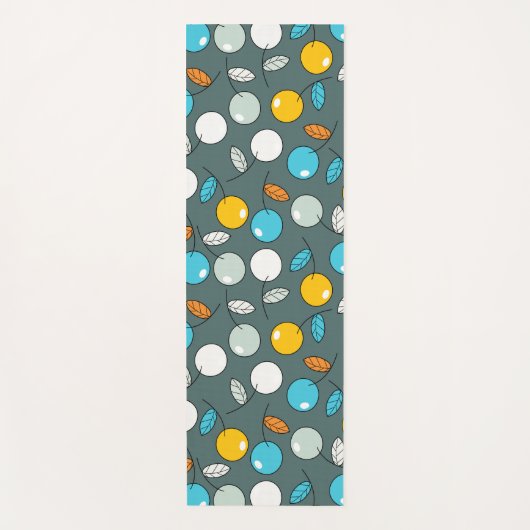 kleurrijke kersen yogamat (Voorkant)