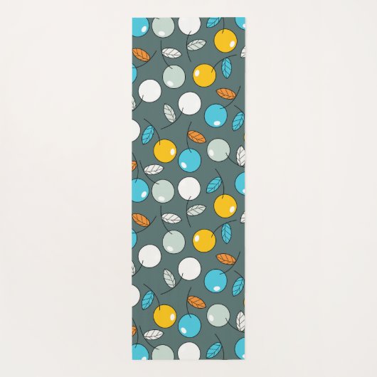 kleurrijke kersen yogamat (Achterkant)