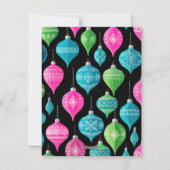 Kleurrijke Kerst 3 Foto Collage Feestdagenkaart (Achterkant)