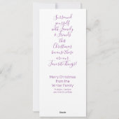 Kleurrijke kerst - al je favoriete dingen leuk feestdagenkaart (Achterkant)