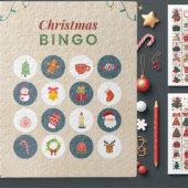 Kleurrijke Kerst Bingo puzzel